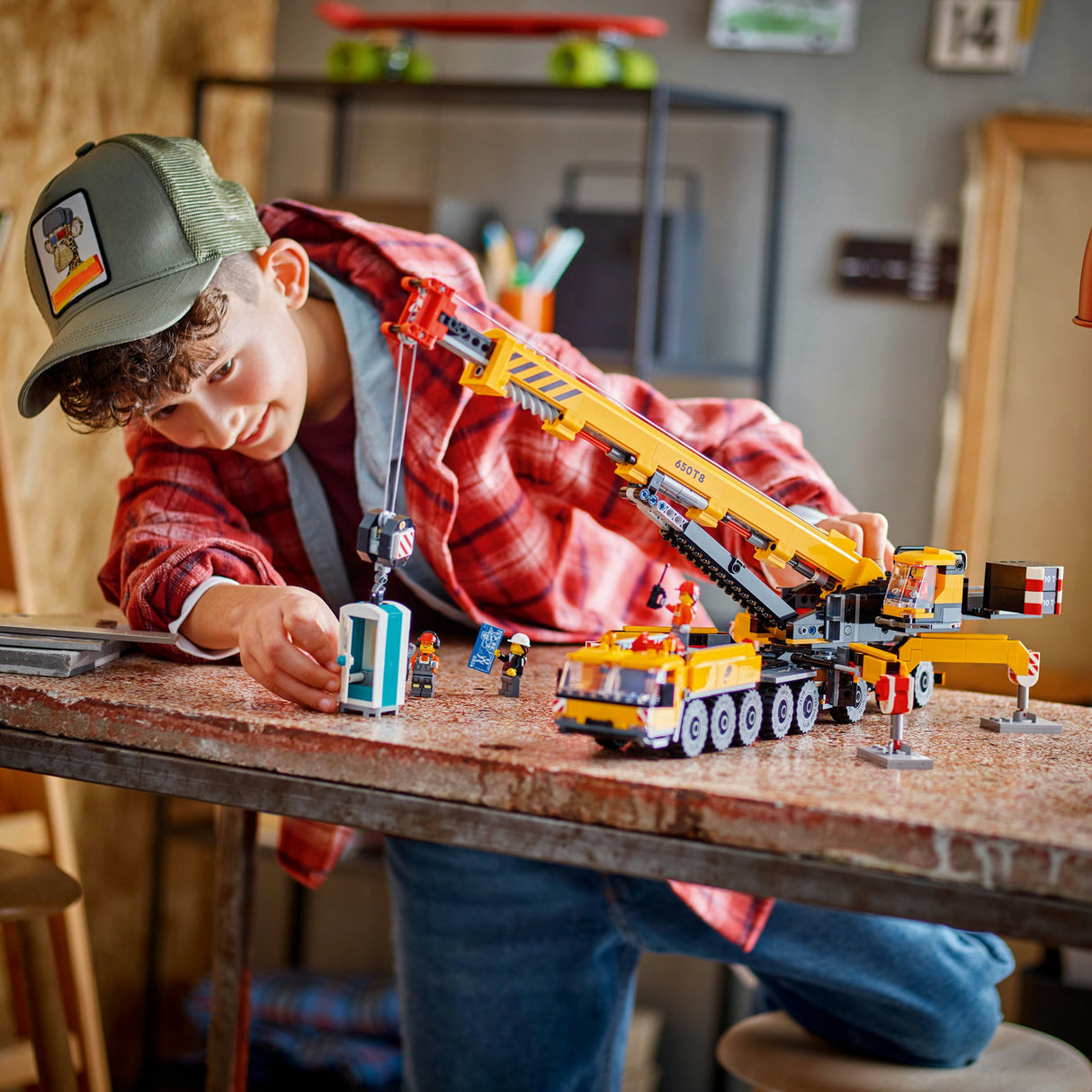 Lego City Yellow Mobile Construction Crane