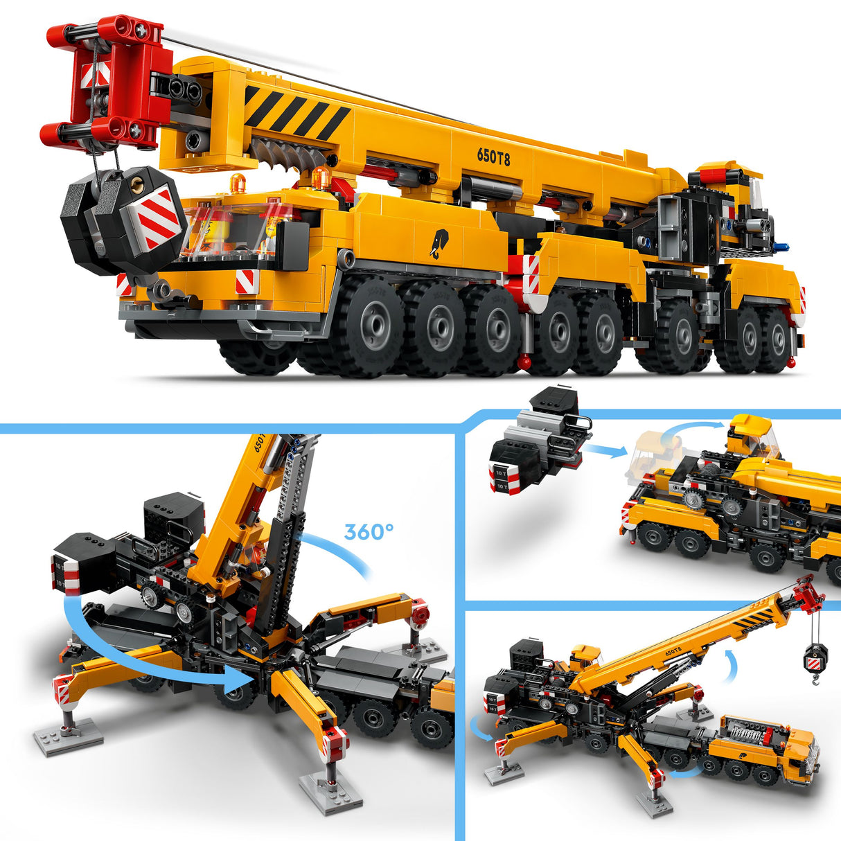 Lego City Yellow Mobile Construction Crane