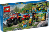 Lego City 4x4 Fire Truck with Rescue Boat