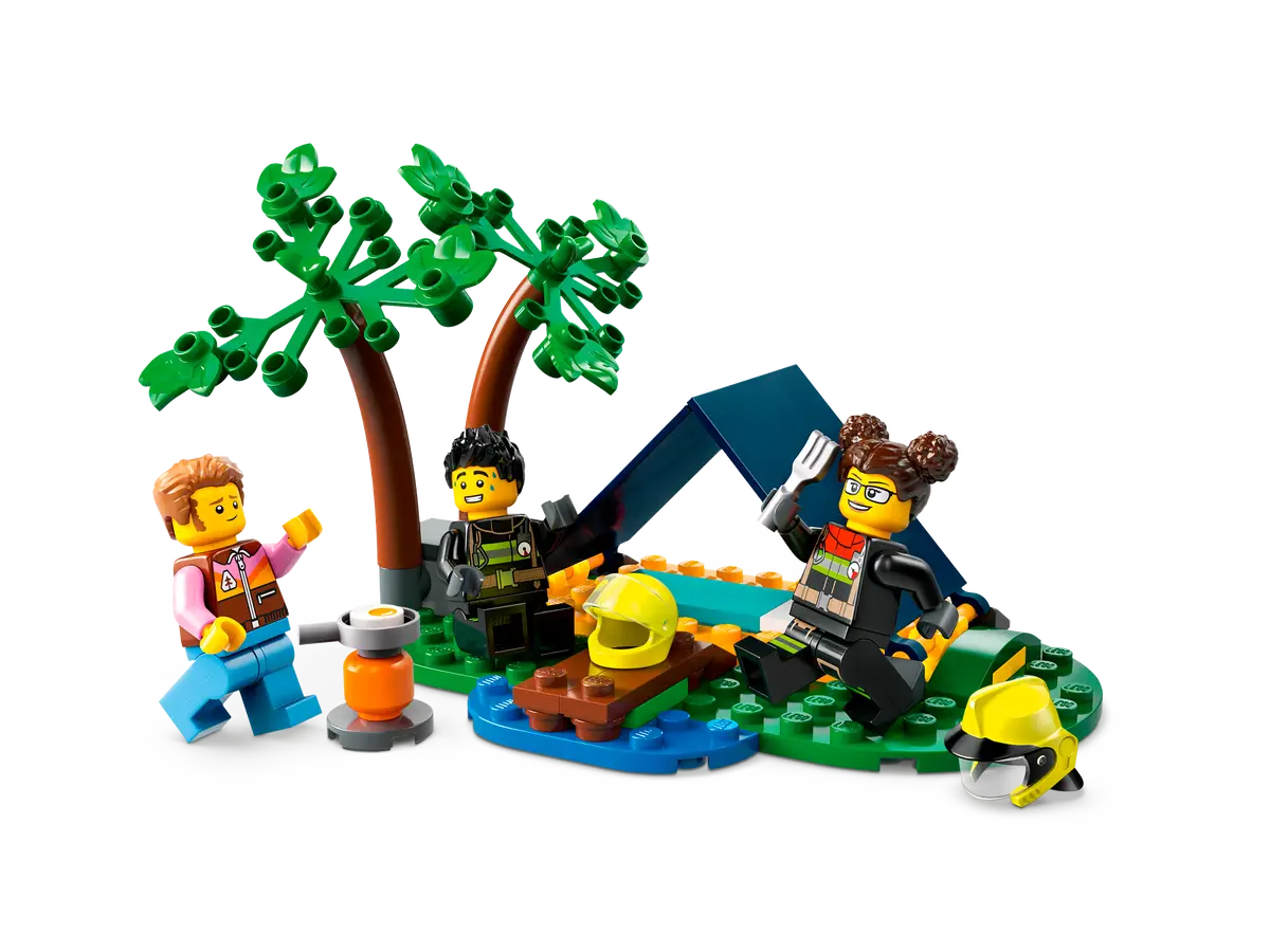 Lego City 4x4 Fire Truck with Rescue Boat