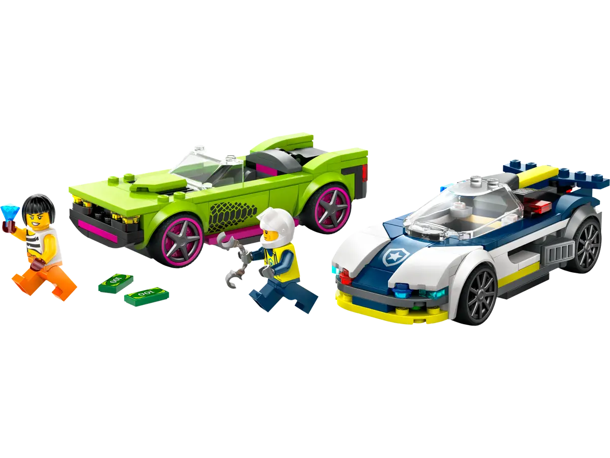 Lego City Police Car and Muscle Car Chase Set