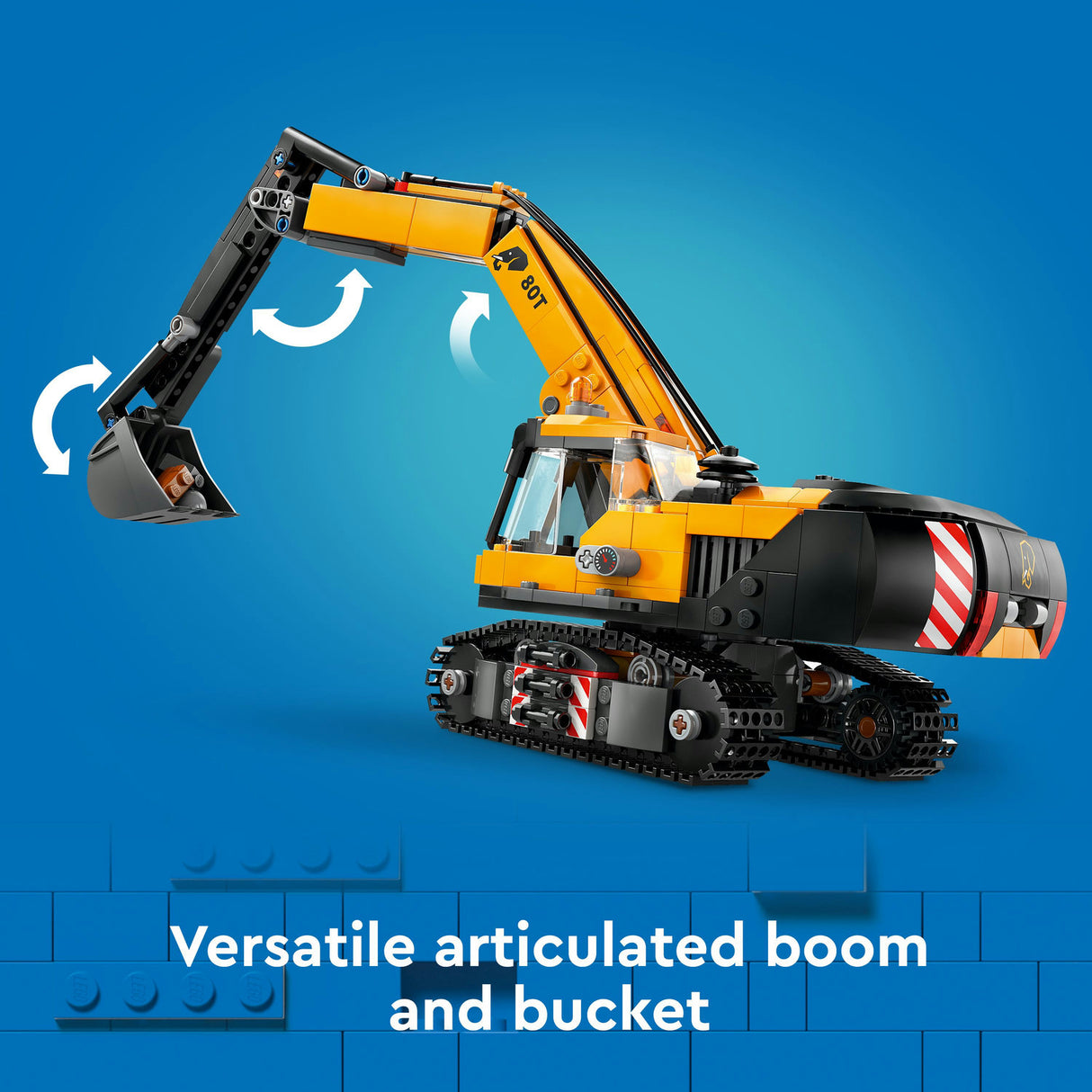 Lego City Yellow Construction Excavator