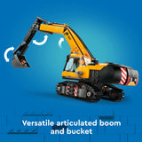 Lego City Yellow Construction Excavator