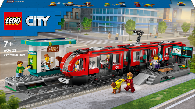 Lego City Downtown Streetcar and Station Set