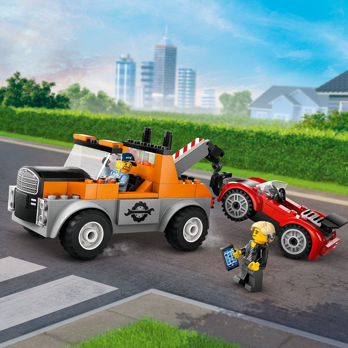 Lego City Tow Truck and Sports Car Repair