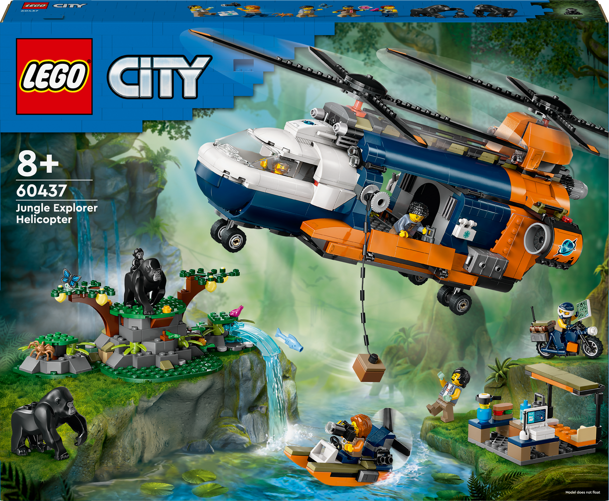 Lego City Jungle Explorer Helicopter at Base Camp