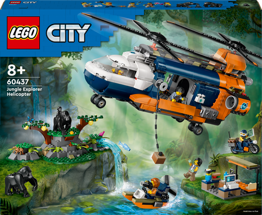 Lego City Jungle Explorer Helicopter at Base Camp Art Hobby