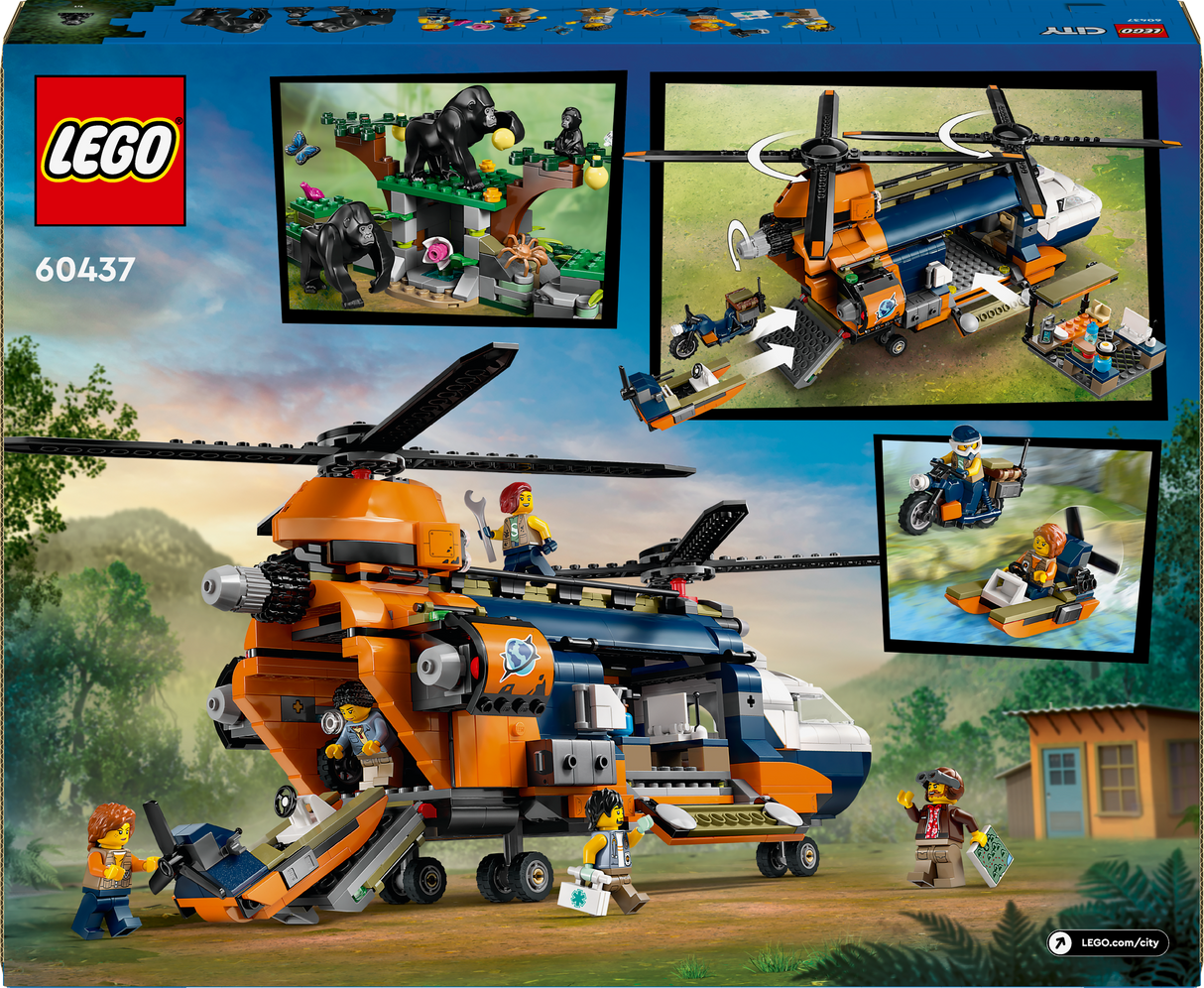 Lego City - Jungle Explorer Helicopter at Base Camp