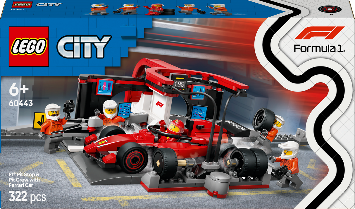 Lego City F1® Pit Stop Pit Crew with Ferrari Car – Art Hobby