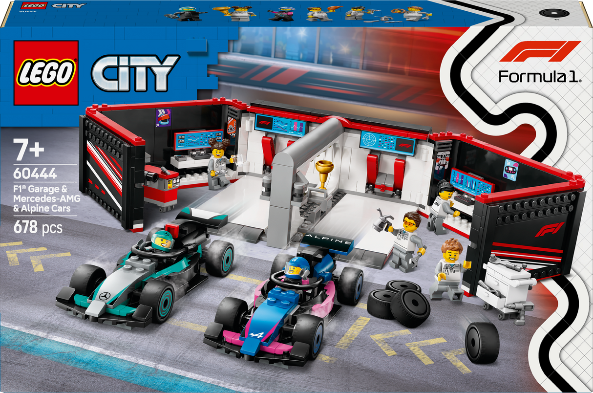 Lego City - F1® Garage & Mercedes-AMG & Alpine Cars