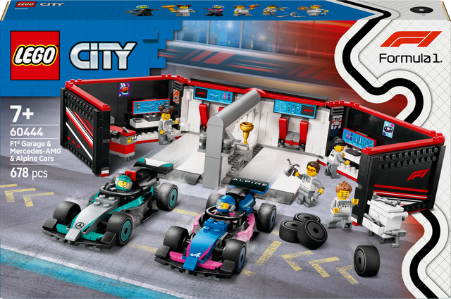 Lego City - F1® Garage & Mercedes-AMG & Alpine Cars