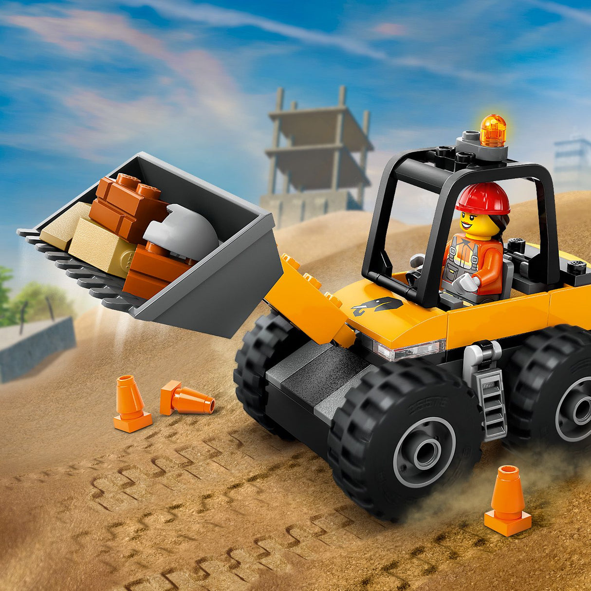 Lego City - Yellow Construction Wheel Loader