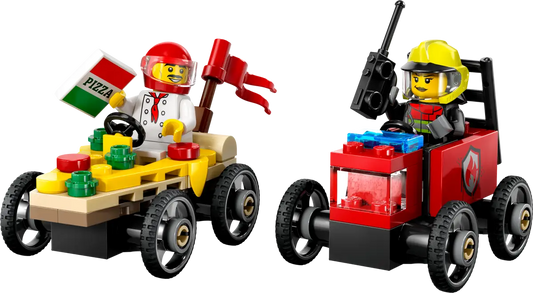 Lego City - Pizza vs. Fire Truck Race Car Pack