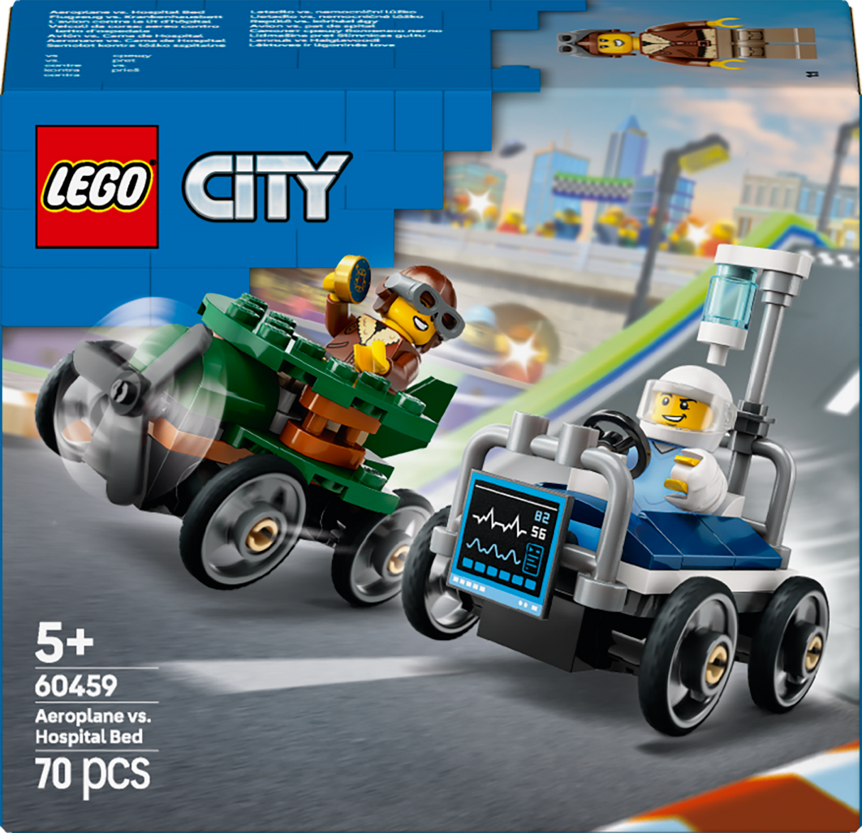 Lego City - Airplane vs. Hospital Bed Race Car Pack