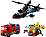 Lego City - Helicopter, Fire Truck & Submarine Remix