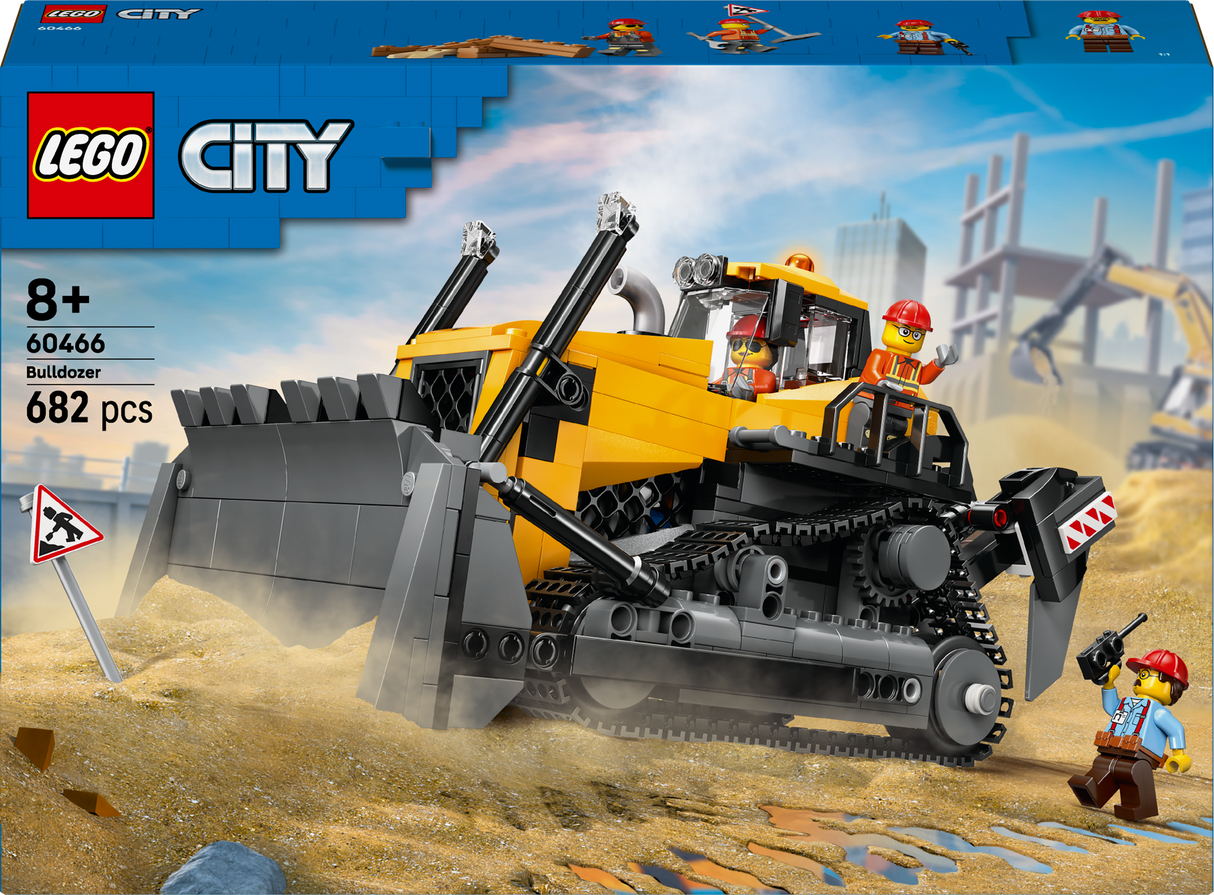 Lego City - Yellow Bulldozer with Front Loader