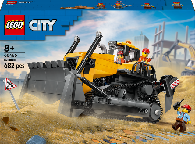 Lego City - Yellow Bulldozer with Front Loader