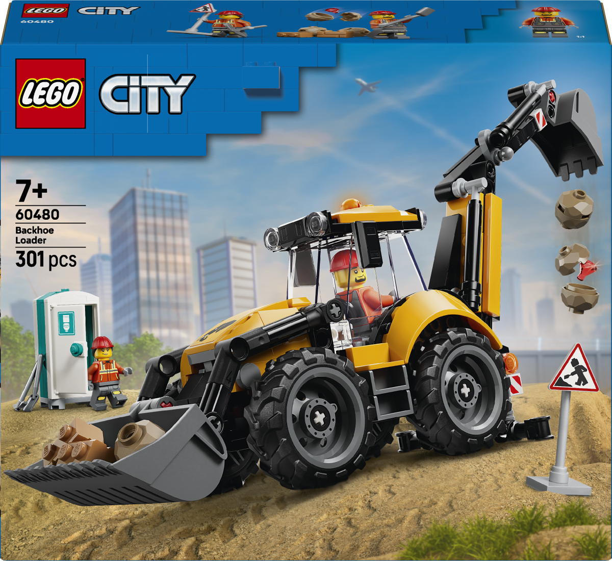 LEGO City - Yellow Backhoe Loader