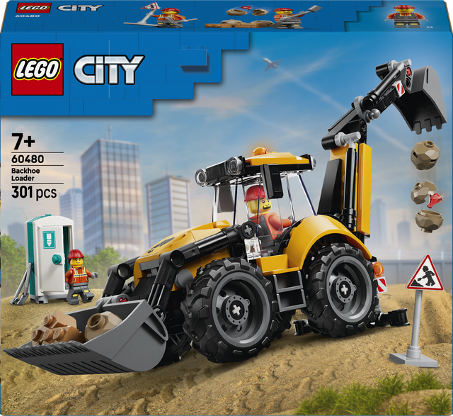 LEGO City - Yellow Backhoe Loader