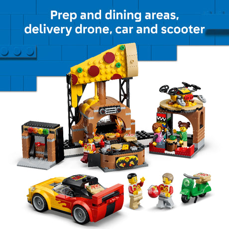 LEGO City - Pizza Delivery Experience with Vehicles