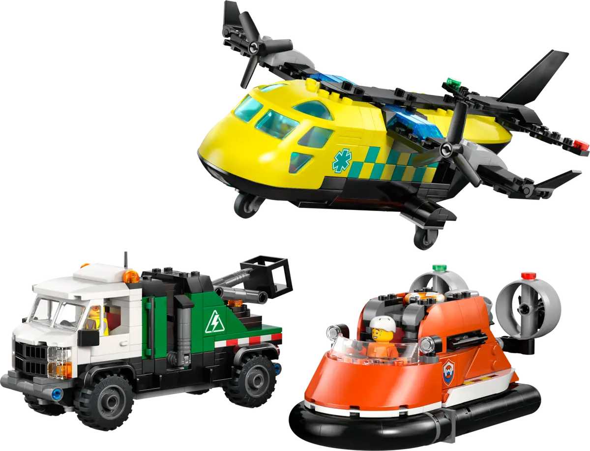 LEGO City - Airplane, Service Truck & Hovercraft Rem
