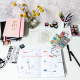 Paper Poetry Sticker Index - Pink (48 pieces)