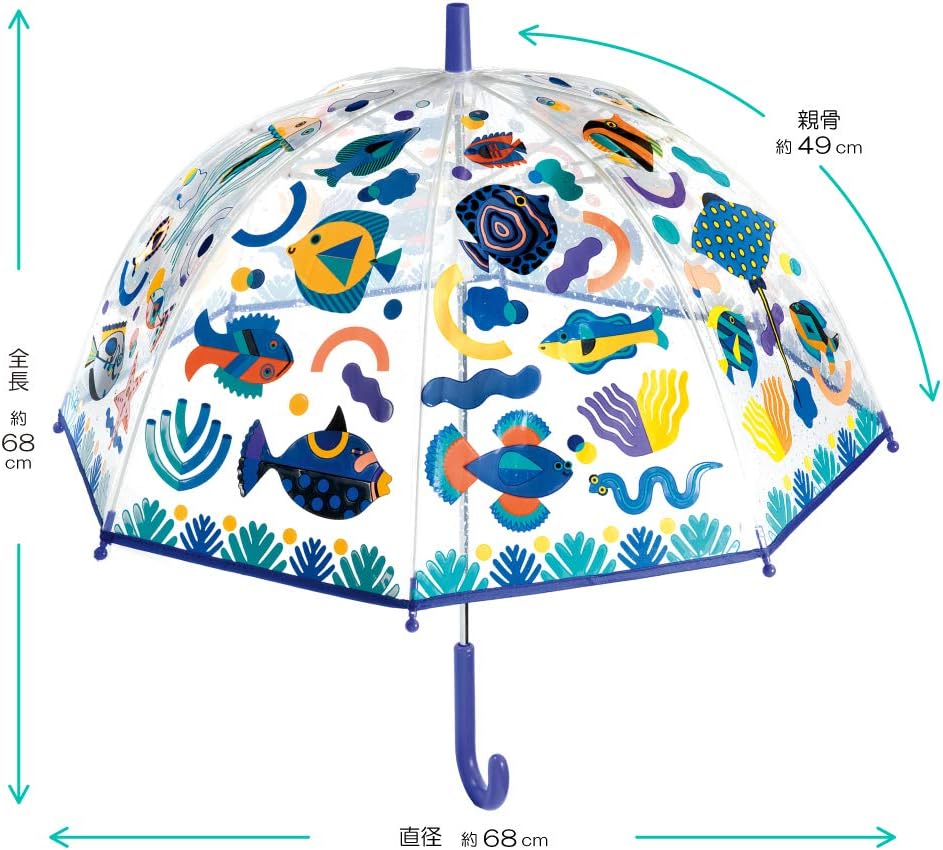 Djeco Colour Change Umbrella - Fishes