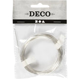 Silver-plated Wire, thickness 0.6 mm, 10 m, silver