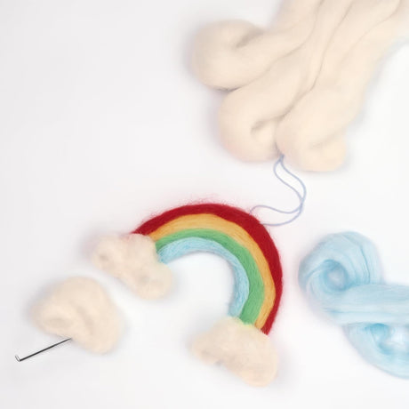 Felting Wool 350g - Rainbow (12 Colours)