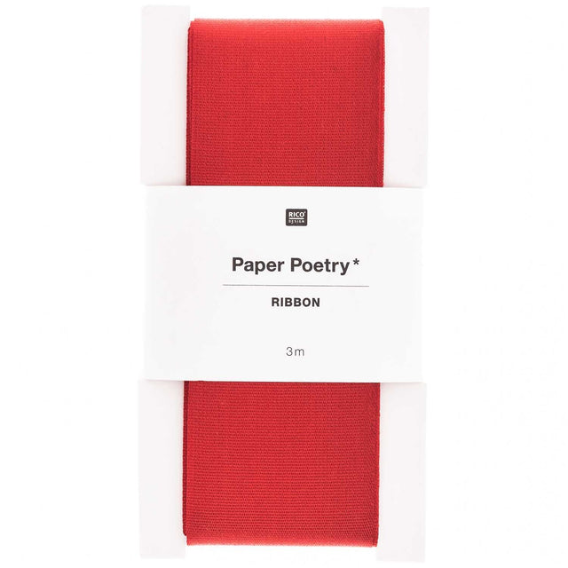 Paper Poetry Taffeta Ribbon 38mm 3m - Red