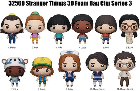 Stranger Things Series 3 Bag Clips