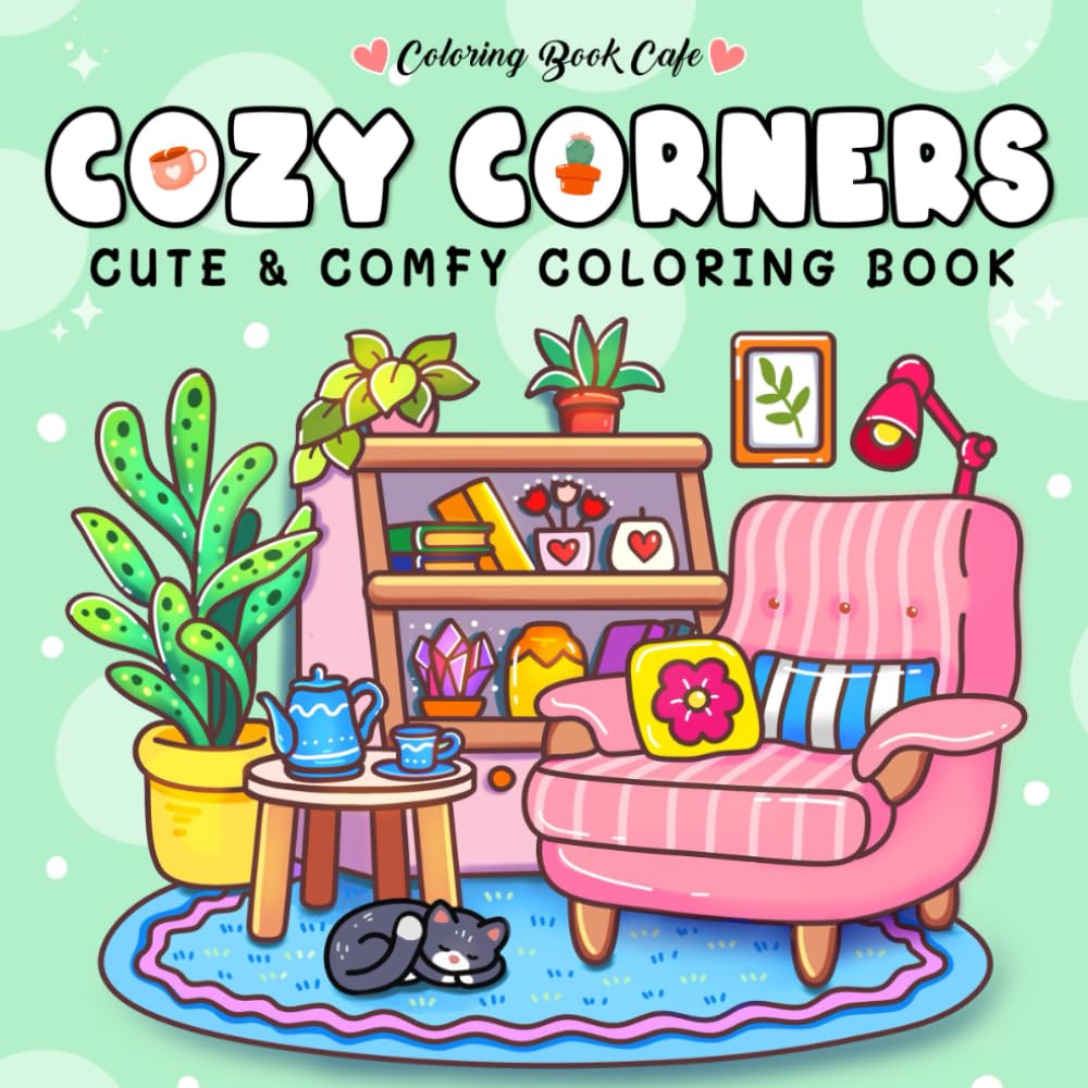 Cozy Corners Colouring Book