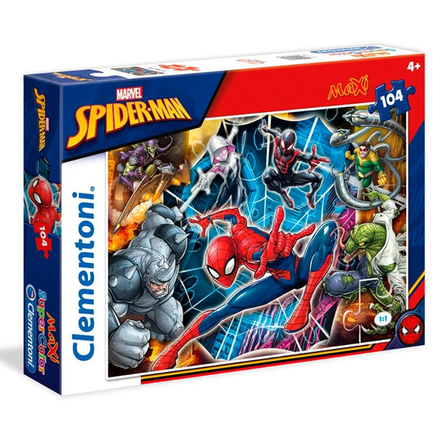 104 Piece Supercolor Jigsaw Puzzle - Marvel Spiderman