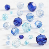Faceted Bead Mix 4-12 mm - Blue Harmony 45g