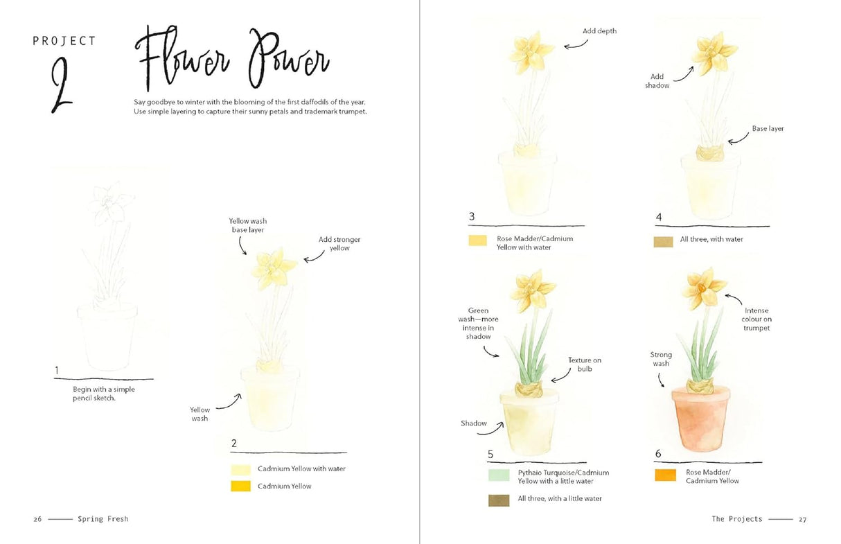 3 Colour Watercolour Book