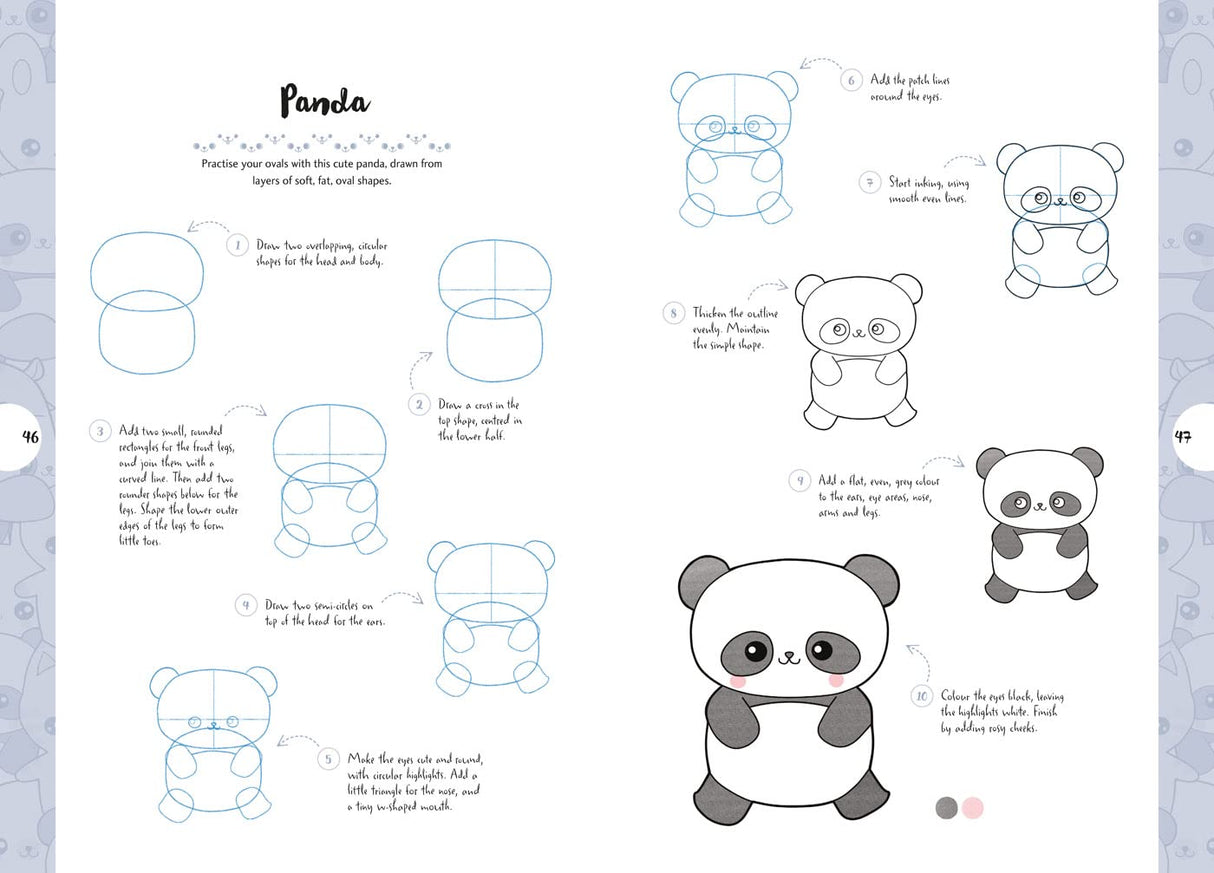 10 Step Drawing Kawaii Book