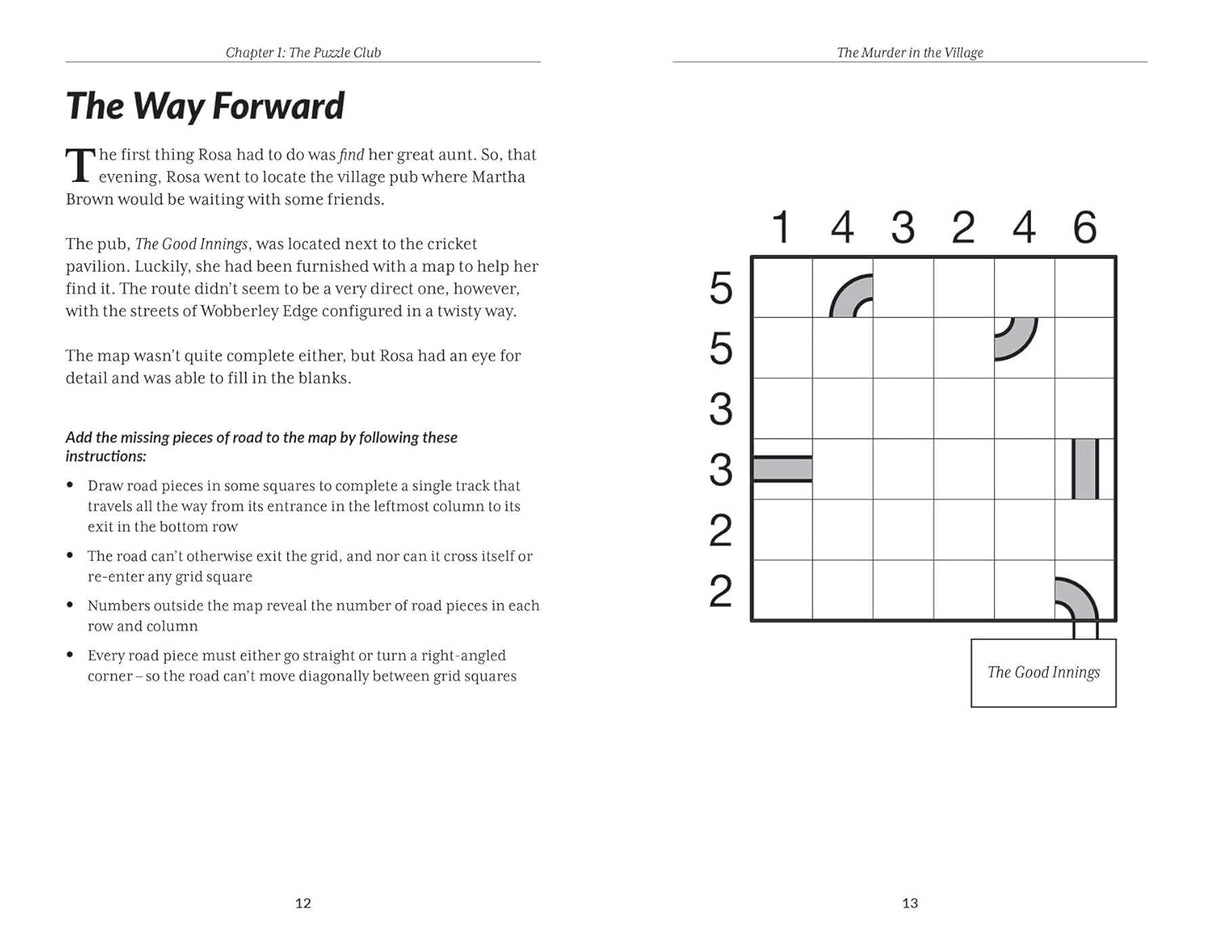 Murder Mystery Club Puzzle Book