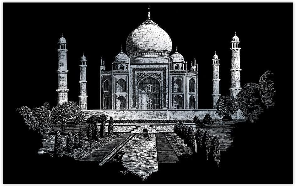 Silver Engraving Art Set - Famous Places: Taj Mahal