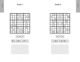 Two Sudoku puzzles labeled 'Puzzle 1' and 'Puzzle 2' with partially filled grids on a white background.