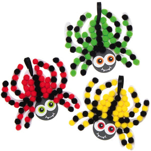 Spider Pom Pom Art Kits (Pack of 5)