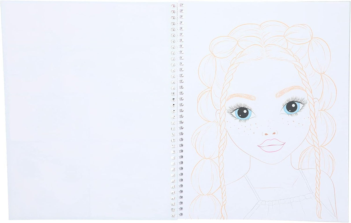 TOPModel Make-Up Colouring Book