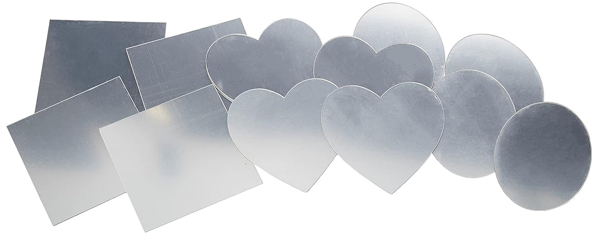 Baker Ross EF579 Shaped Acrylic Mirrors - Pack of 12