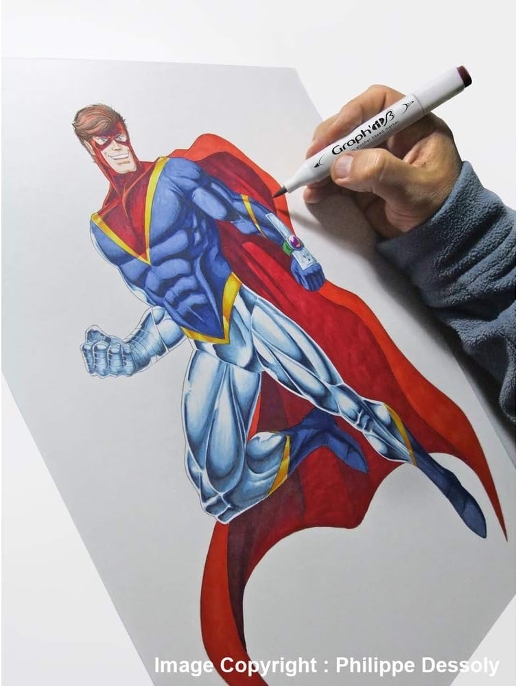 GRAPH'IT Brush & Fine Tip Alcohol Markers - Set of 60