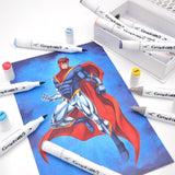 GRAPH'IT Brush Double Tip Markers - Comics (Set of 12)
