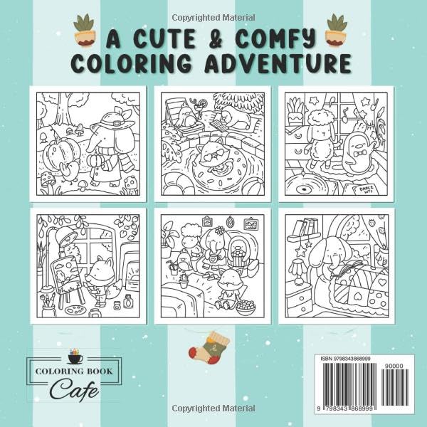 Comfy Life Cozy Colouring Book