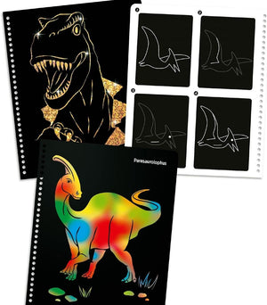 Dino World Magic Scratch Book