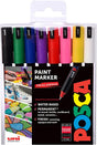 Posca PC-1MR Ultra Fine Paint Markers Wallet Of 8 Standard Colours
