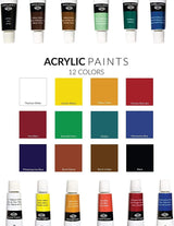 Acrylic Painting Box Set 21 Pieces