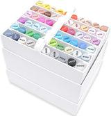 GRAPH'IT Brush & Fine Tip Alcohol Markers - Set of 60
