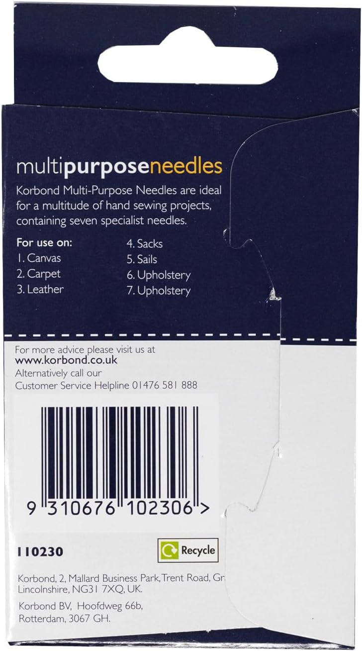 Korbond Multi Purpose Needles (7 Pieces)